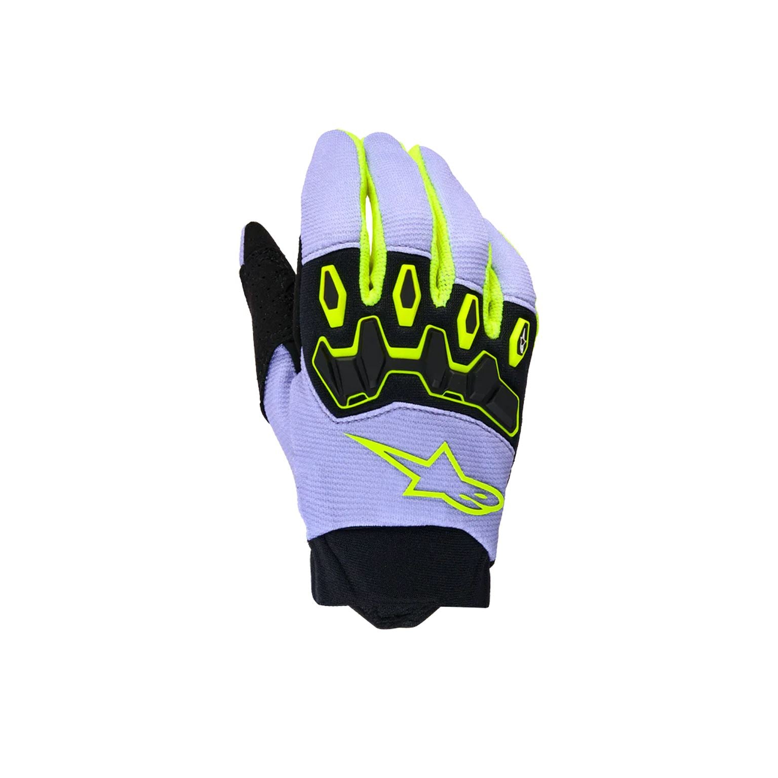 Alpinestars 2026 Youth Full Bore V2 Motocross Gloves Purple Yellow Flo